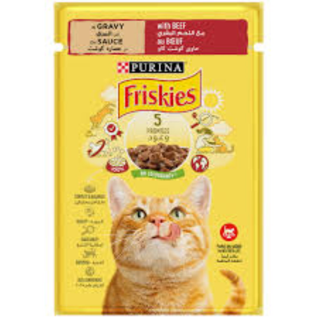 FRISKIES CAT BEEF GRAVY 85G